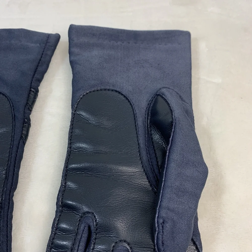 VTG‎ L'EGGS SHEER ENERGY Comfy Stretch Nylon Blue Driving Casual Gloves One Size